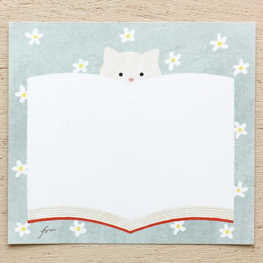 Meow Cat Small Japanese Memo Pad example 1