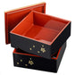 Momiji Small 2 Tier Japanese Lacquer Box open