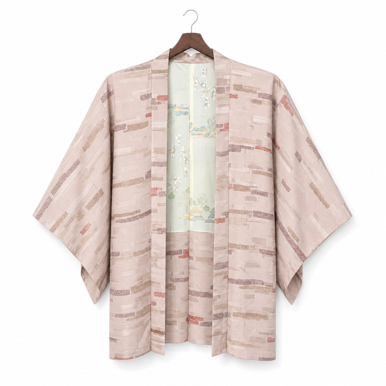 Momo Kasuri Vintage Japanese Haori Jacket open