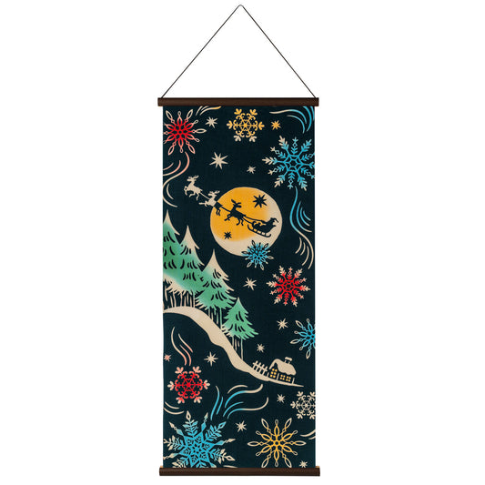 Moonlight Christmas Japanese Wall Hanging Set