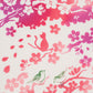 Mount Fuji and Cherry Blossom Japanese Cotton Tenugui detail