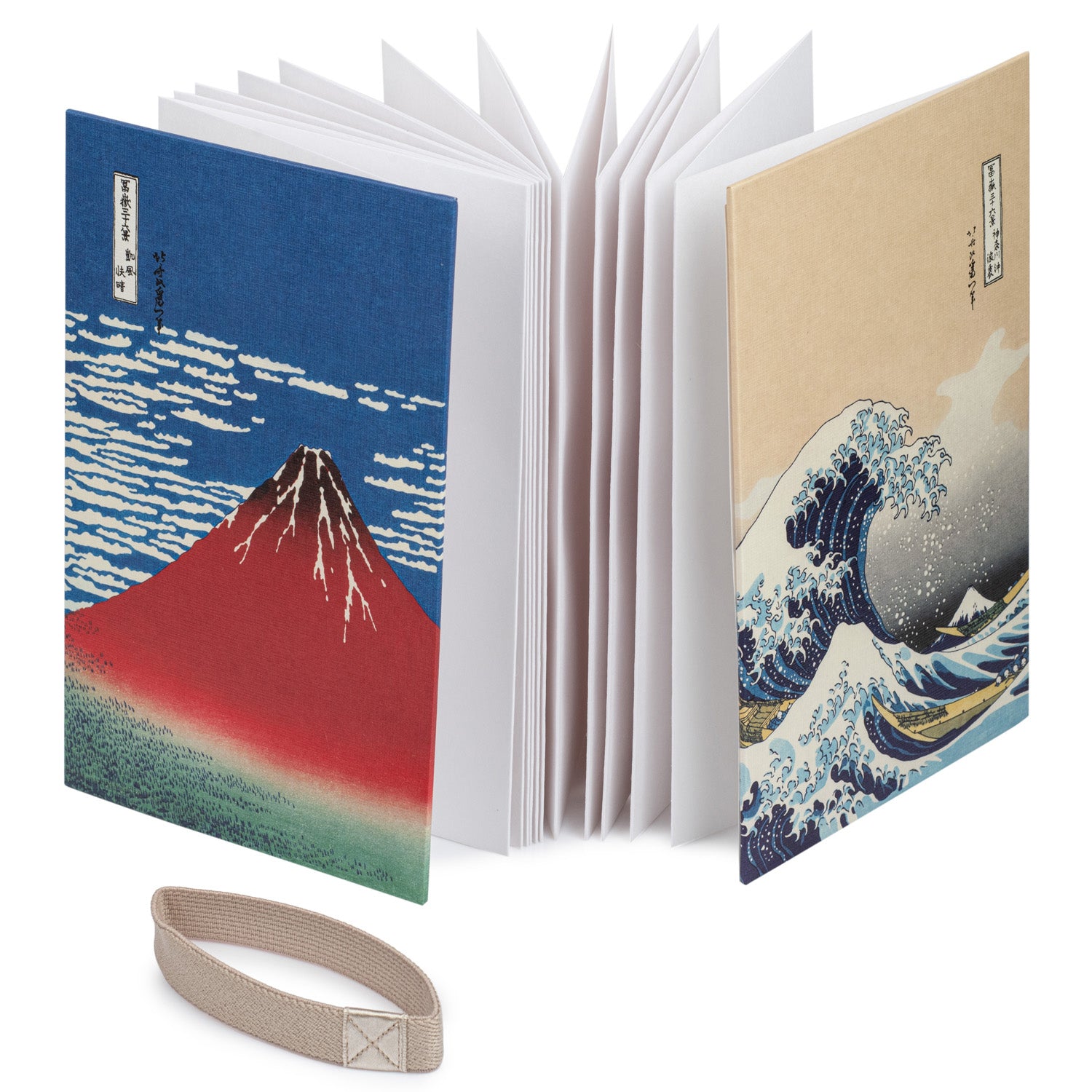 Mount Fuji and Great Wave Japanese Stamp Book