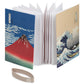 Mount Fuji and Great Wave Japanese Stamp Book open