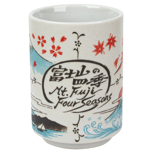 Mount Fuji Four Seasons Japanese Tea Cup