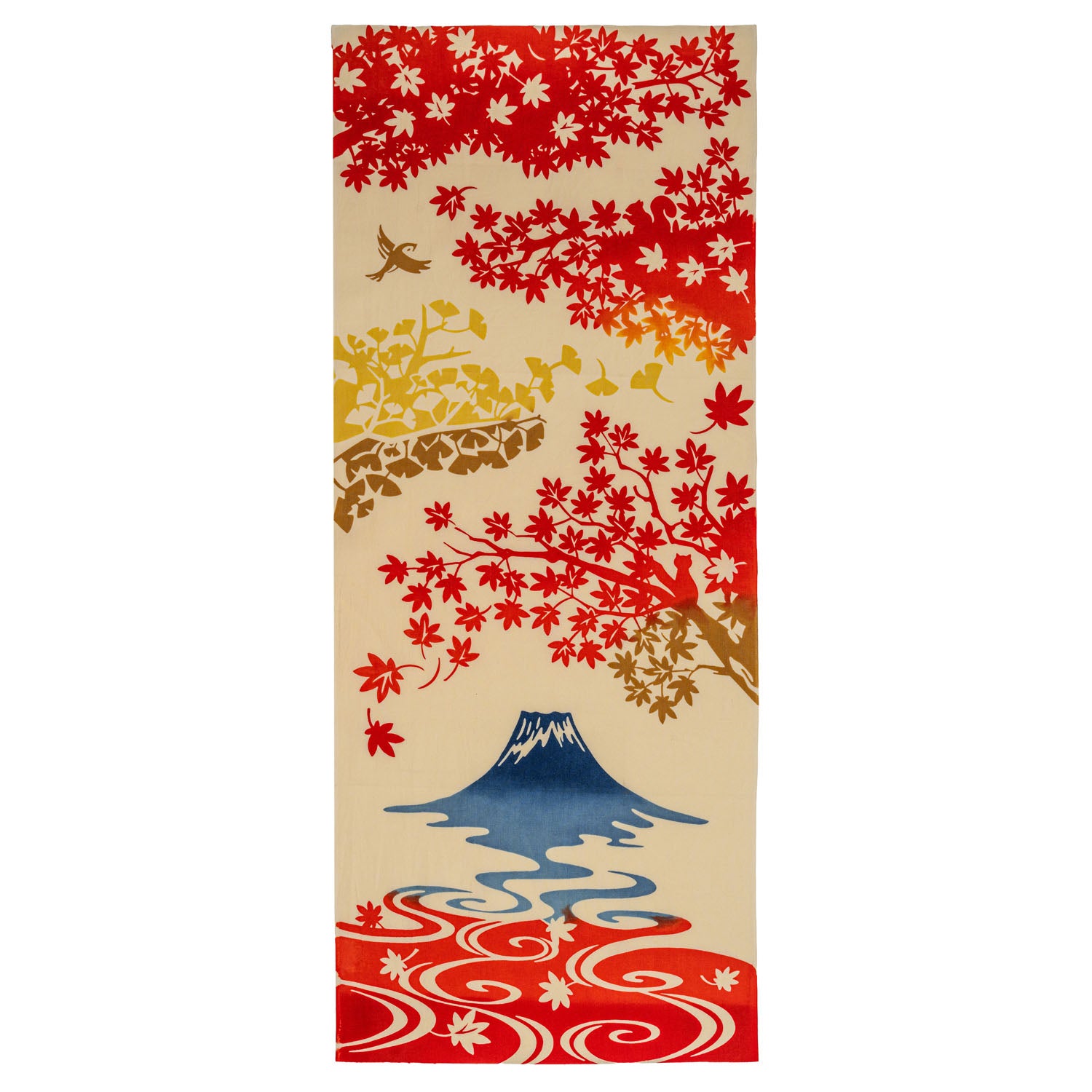 Mount Fuji in Autumn Japanese Cotton Tenugui
