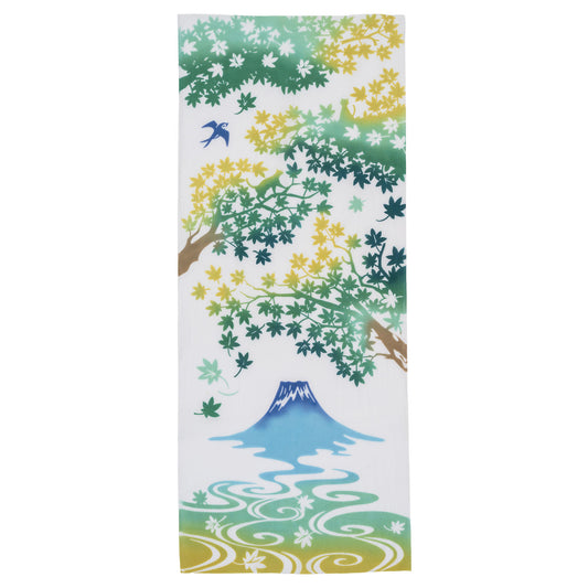 Mount Fuji in Summer Japanese Cotton Tenugui