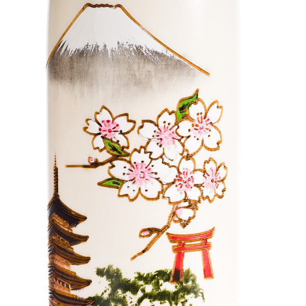 Mount Fuji Japanese Wood Kokeshi Doll