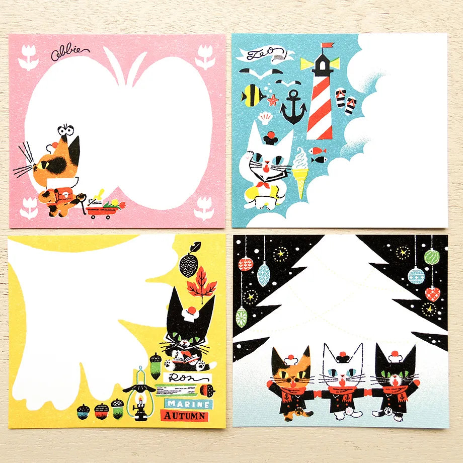 My Little Teo Small Japanese Memo Pad designs