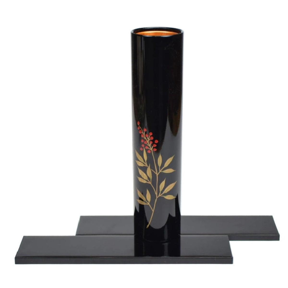 Nanten Japanese Lacquer Vase