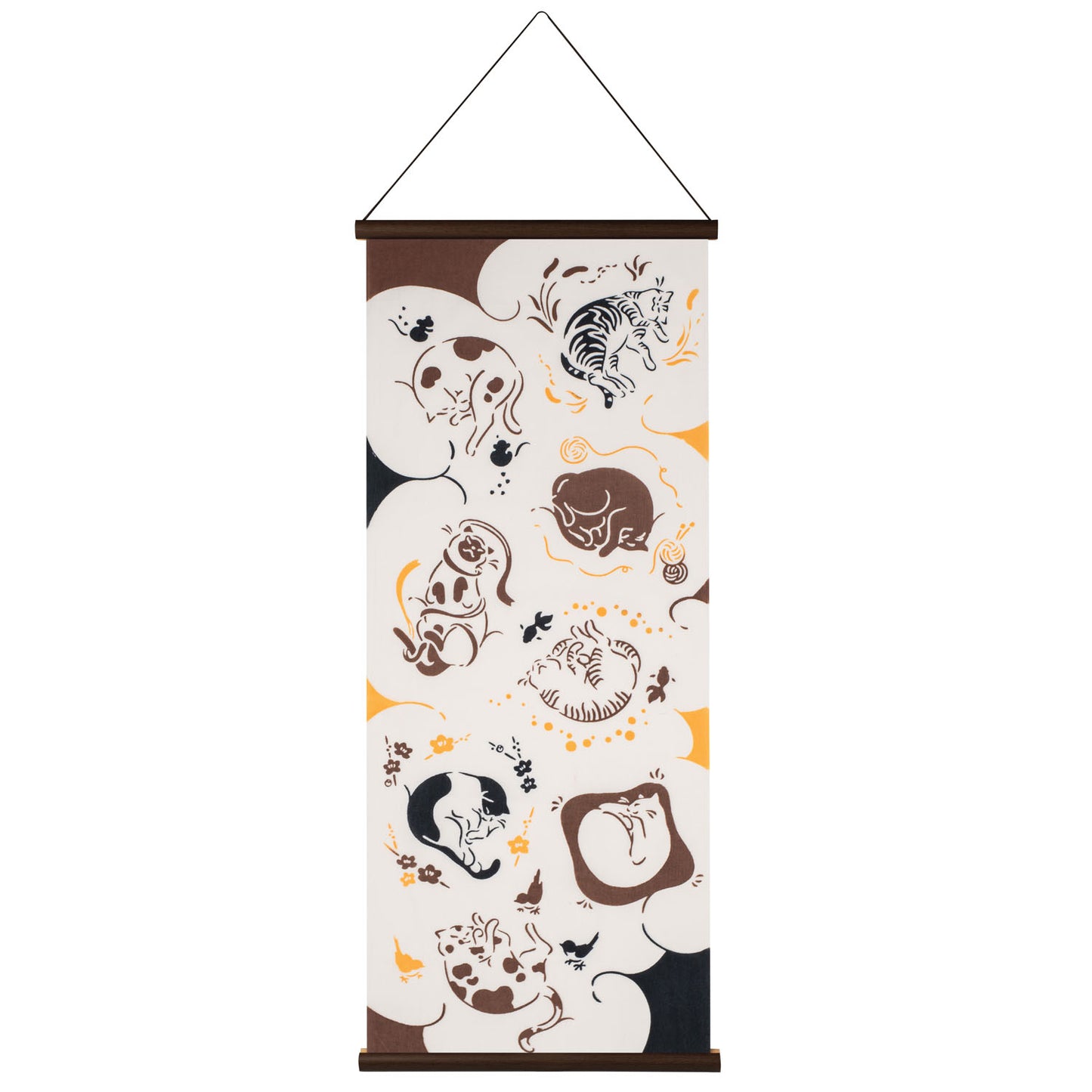 Napping Cats Japanese Wall Hanging Set