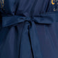 Navy Chrysanthemum Polyester Japanese Yukata