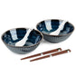 Navy Sendan Japanese Ramen Bowl Gift Set