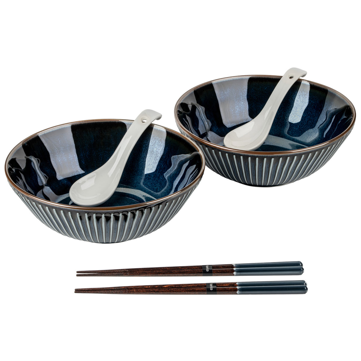 Navy Sendan Japanese Ramen Bowl Gift Set