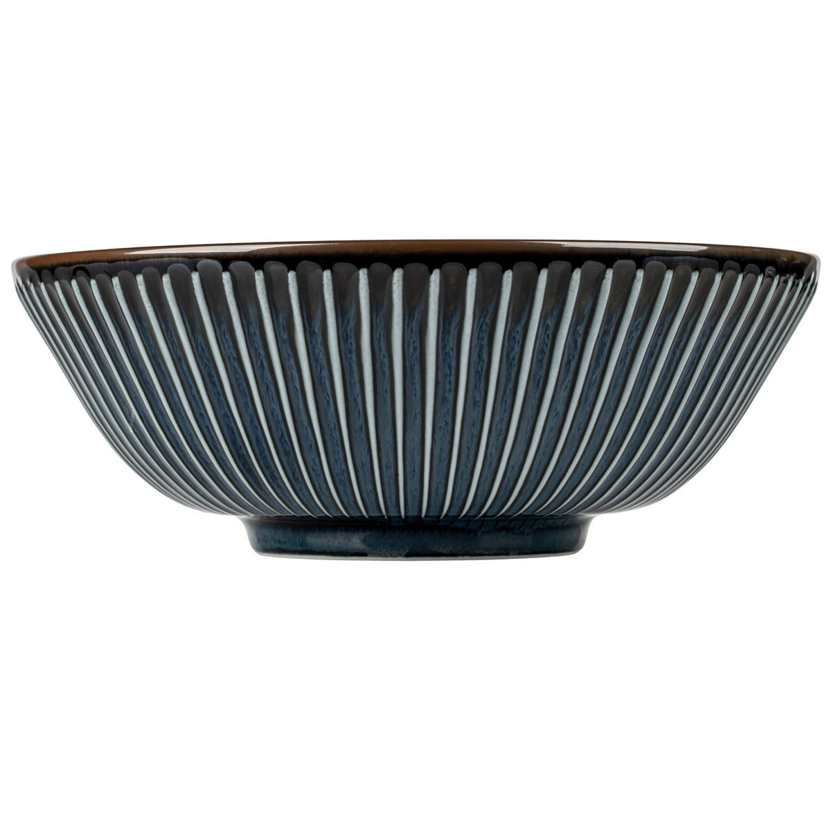 Navy Sendan Japanese Ramen Bowl Gift Set bowl side