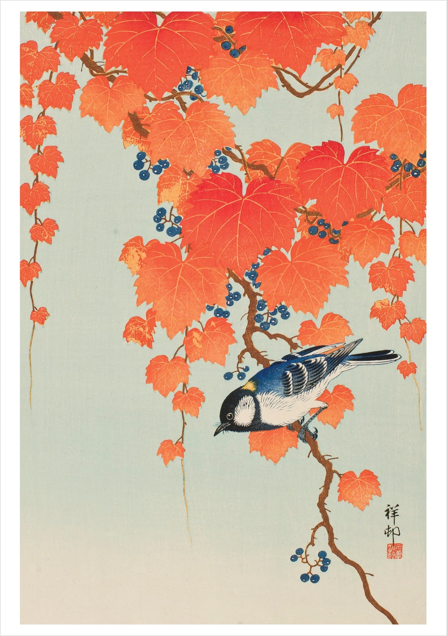 Ohara Shoson Japanese Bunting Notecard