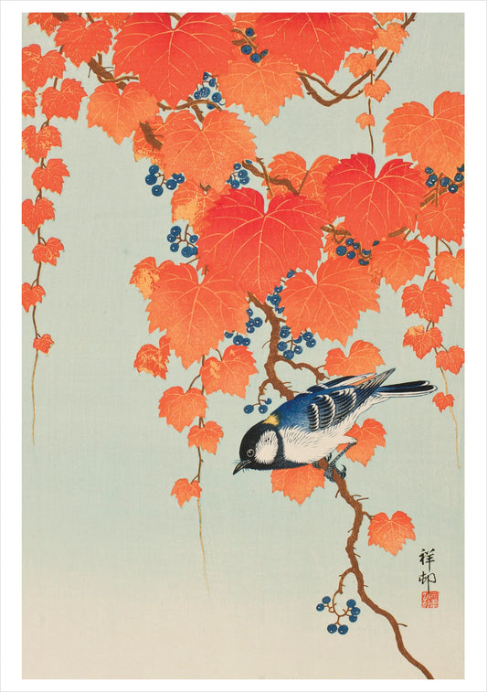 Ohara Shoson Japanese Bunting Notecard
