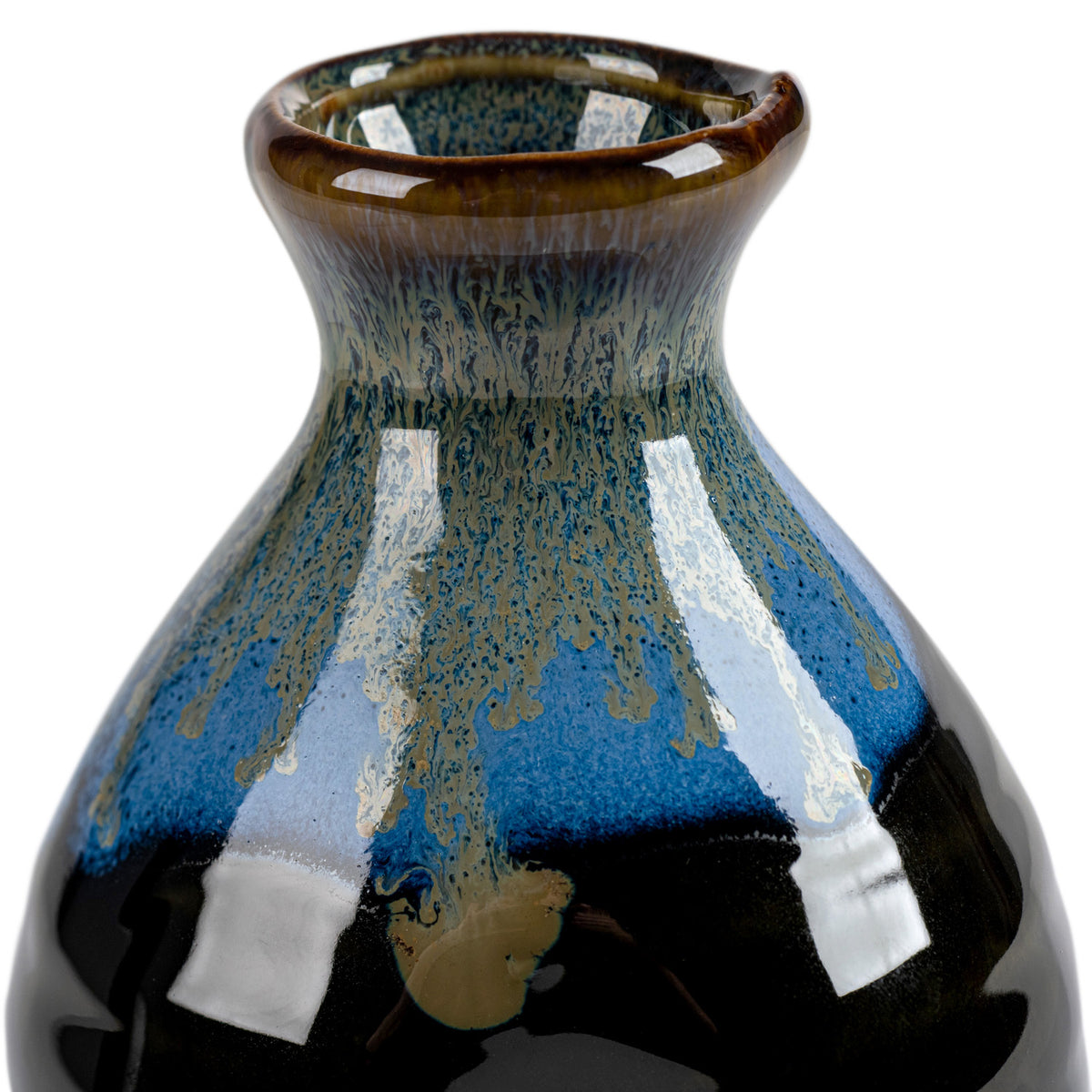 Okinawa Ceramic Japanese Mini Vase detail