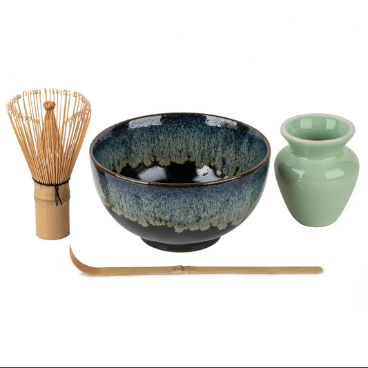 Okinawa Japanese Matcha Tea Bowl Gift Set