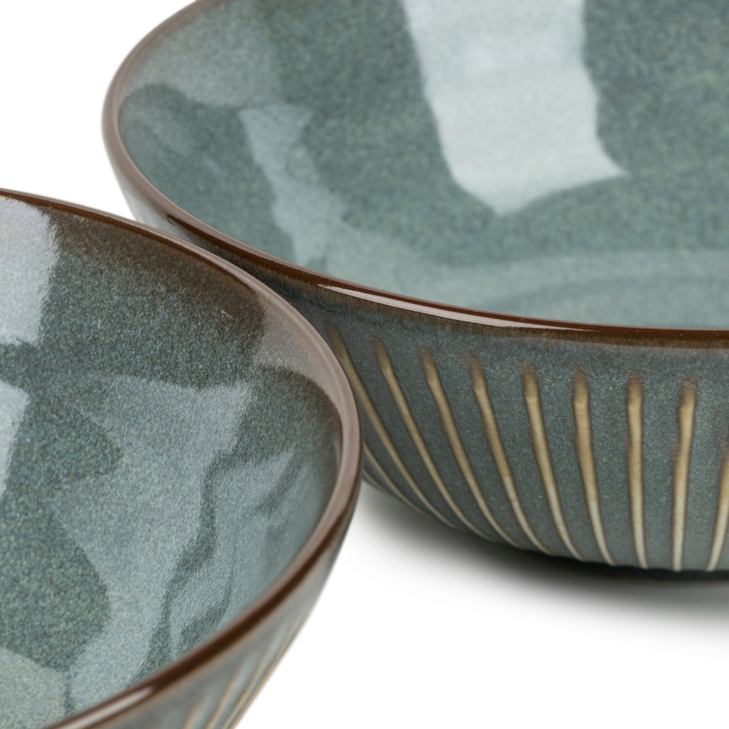 Olive Green Sendan Japanese Ramen Bowl Gift Set detail