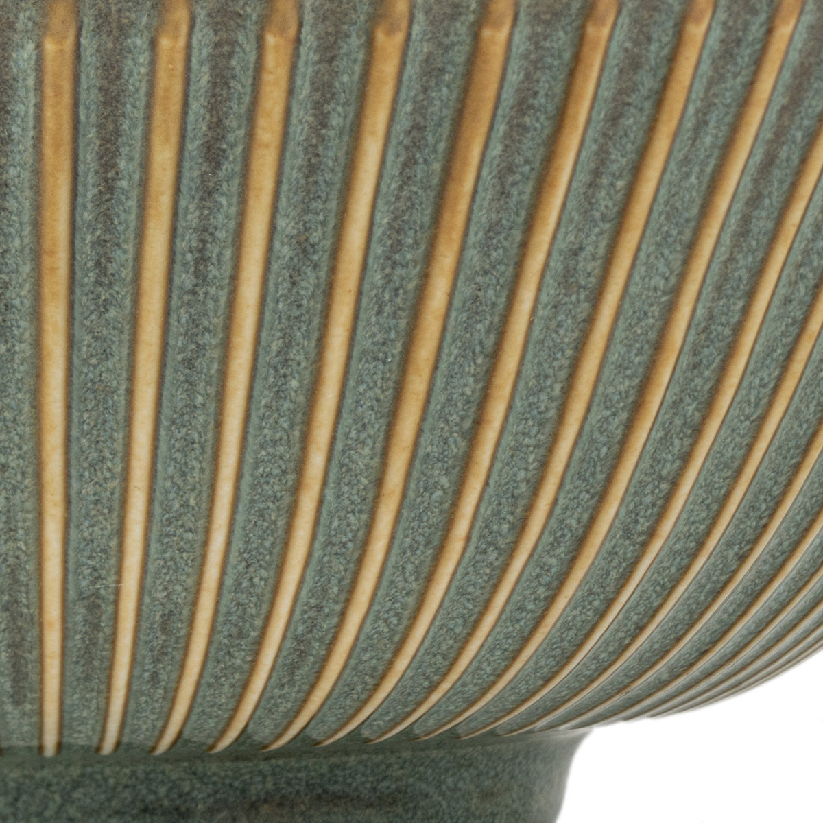 Olive Green Sendan Japanese Ramen Bowl Gift Set bowl detail