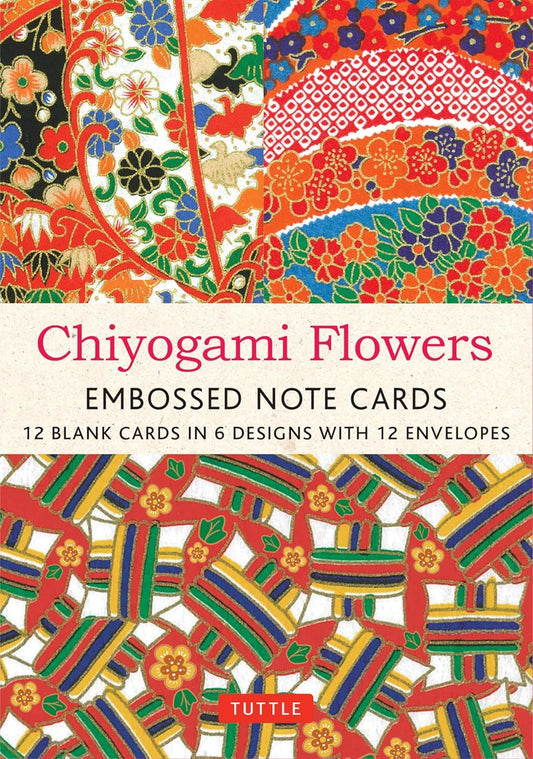 Pack 12 Chiyogami Japanese Greetings Cards