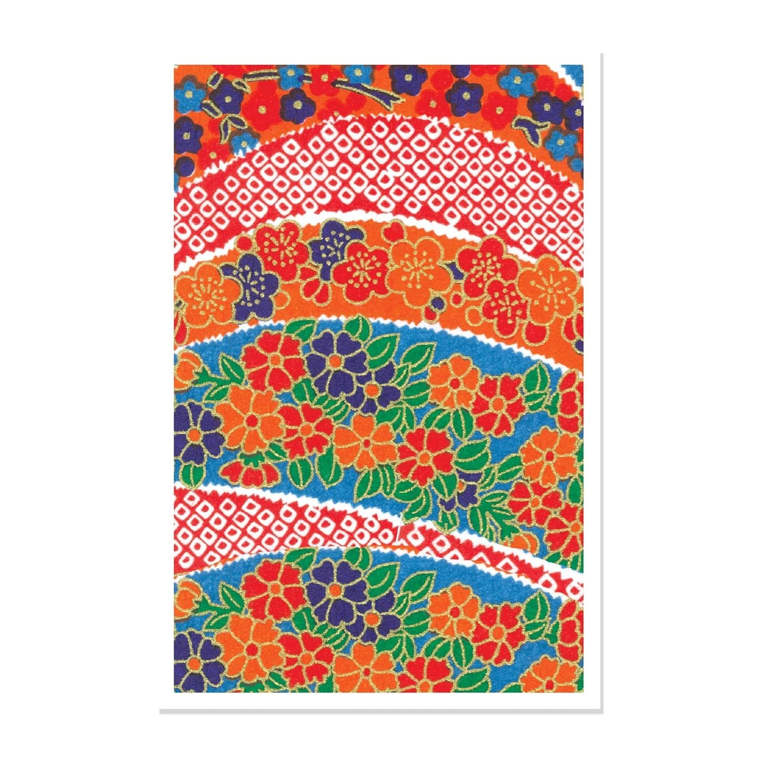 Pack 12 Chiyogami Japanese Greetings Cards design 2
