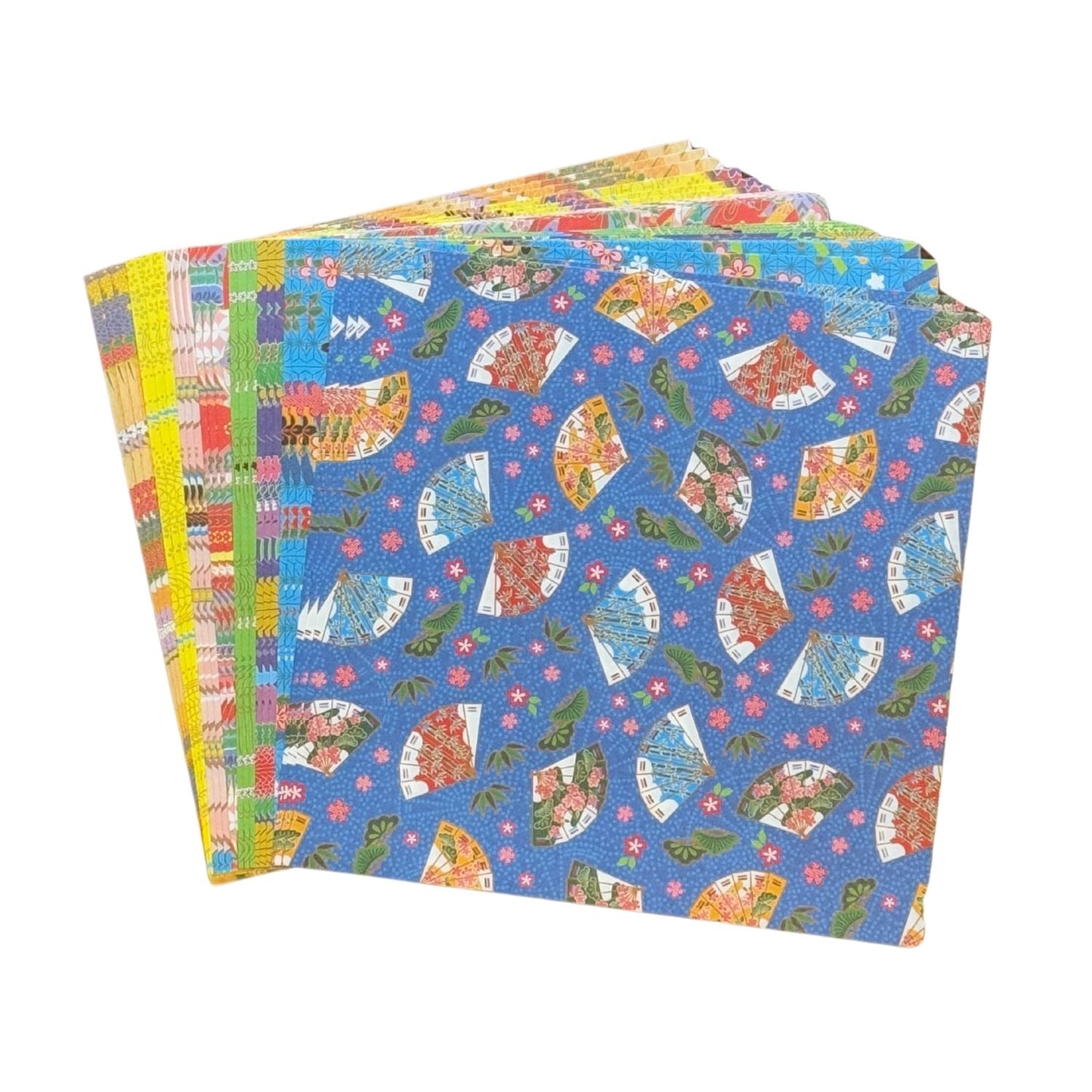 Pack 24 Sheets Washi Chiyogami Japanese Origami Paper open