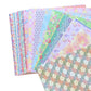 Pack 44 Sheets Mixed Floral Patterns Japanese Origami Paper close up