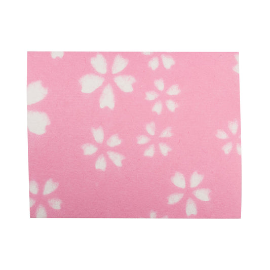 Pink Blossom Echizen Washi Japanese Gift Tag