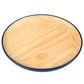 Premium Blue Japanese Round Wooden Plate side