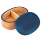 Premium Turquoise Japanese Wooden Bento Box open