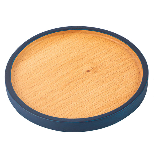 Premium Blue Japanese Wooden Coaster