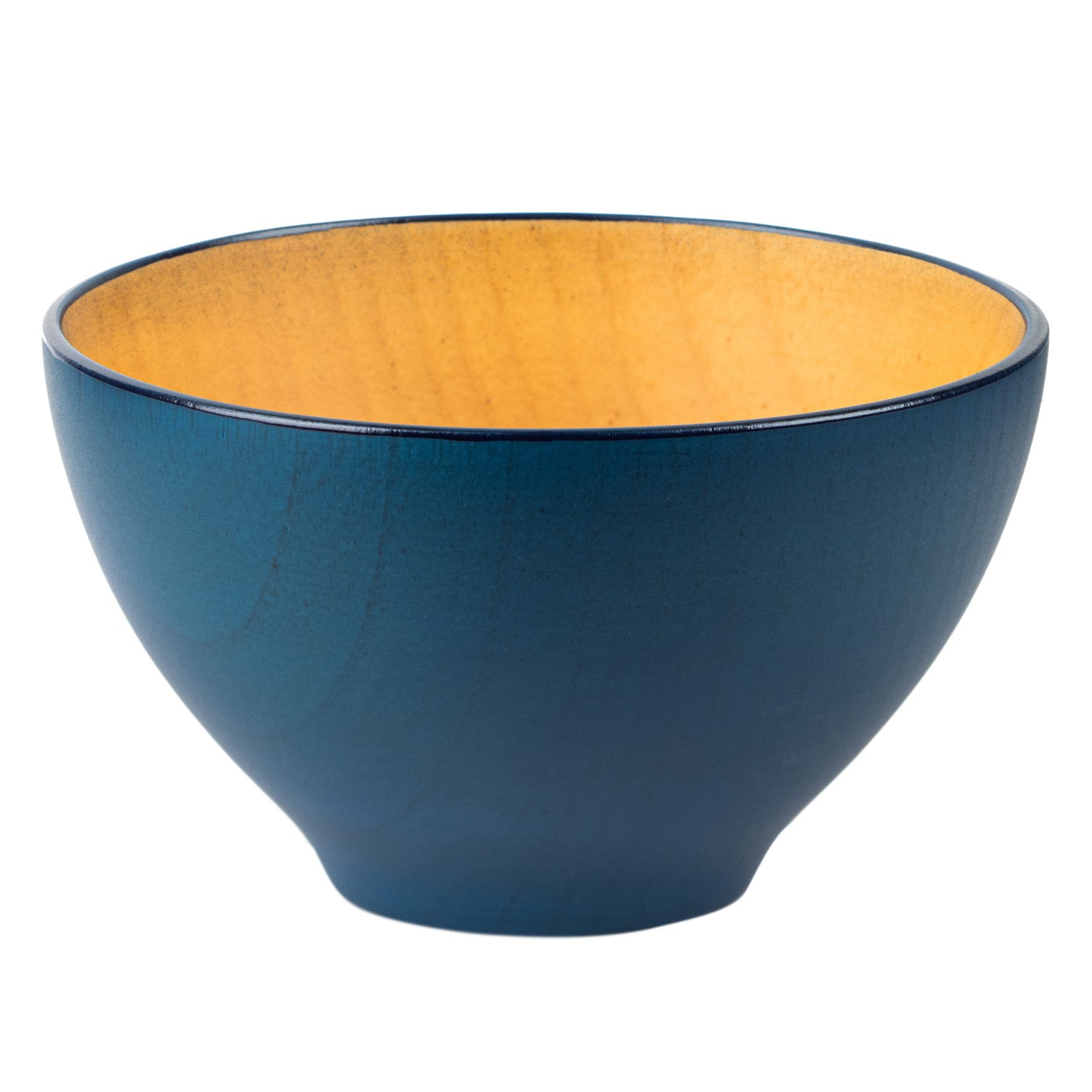 Premium Blue Japanese Wooden Soup Bowl