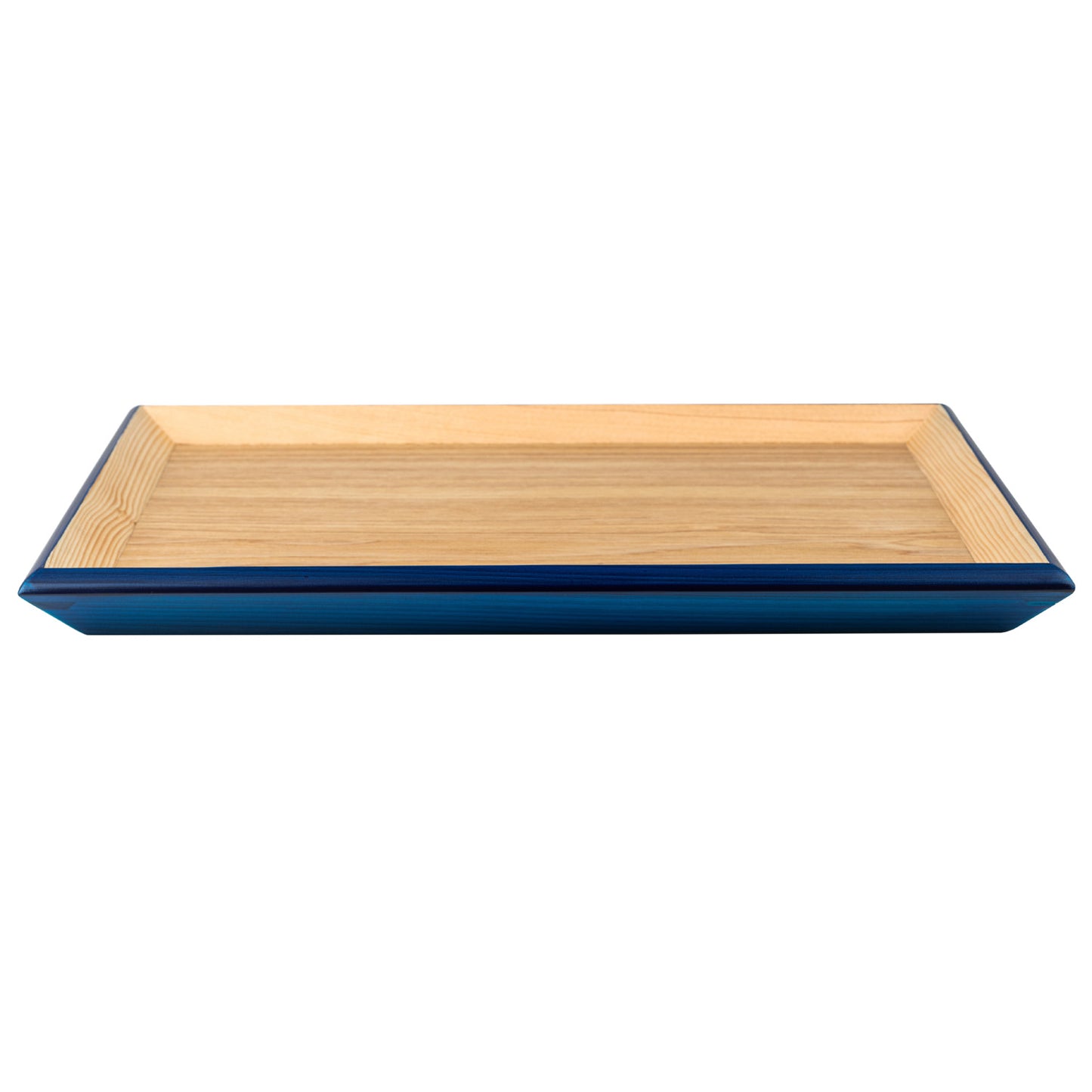 Premium Blue Japanese Wooden Tray open