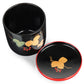 Premium Gold Ivy Japanese Urushi Wooden Bowl and Lid open