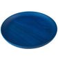 Premium Solid Blue Japanese Round Wooden Plate