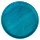 Premium Solid Turquoise Japanese Round Wooden Plate top