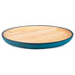 Premium Turquoise Japanese Round Wooden Plate