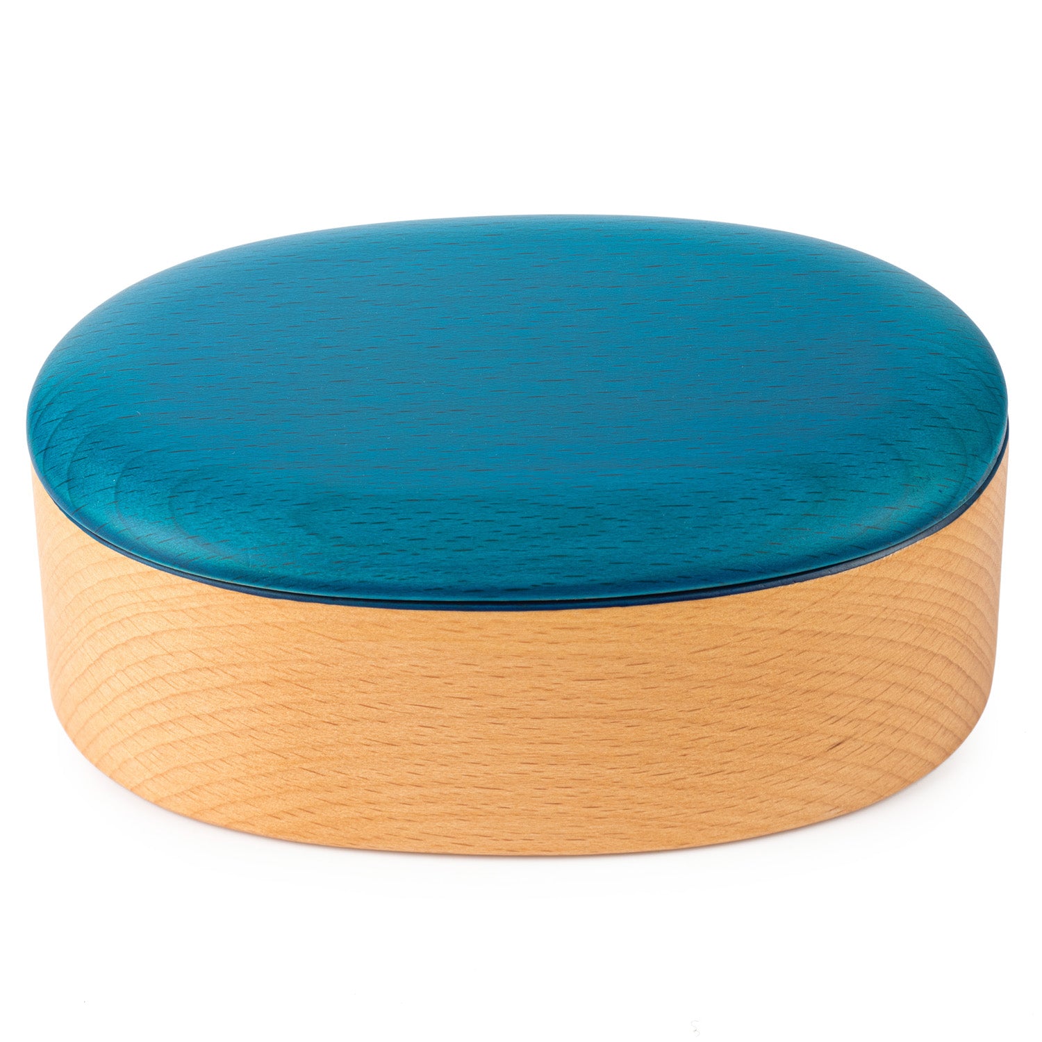 Premium Turquoise Japanese Wooden Bento Box