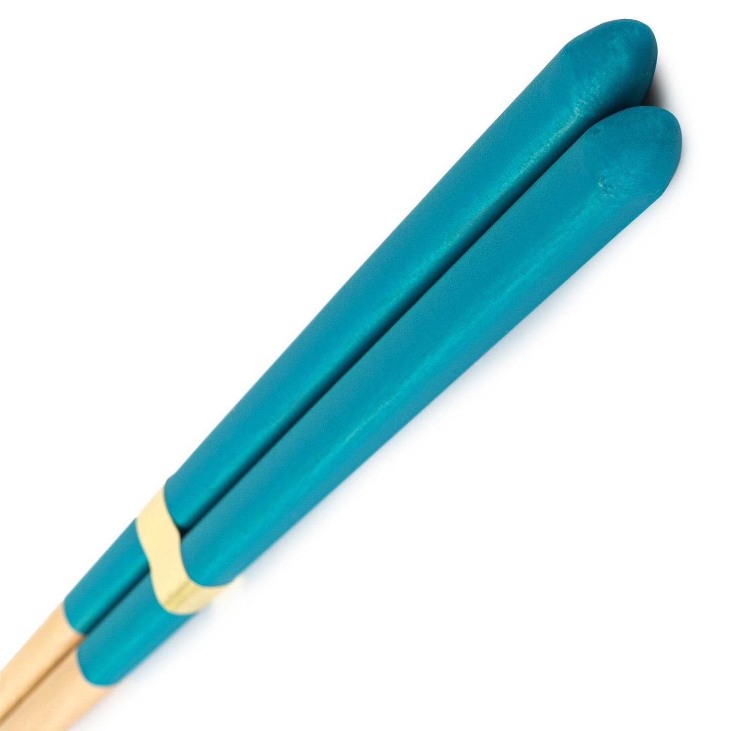 Premium Turquoise Japanese Wooden Chopsticks coating detail