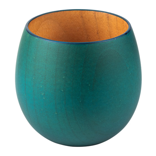 Premium Turquoise Japanese Wooden Teacup