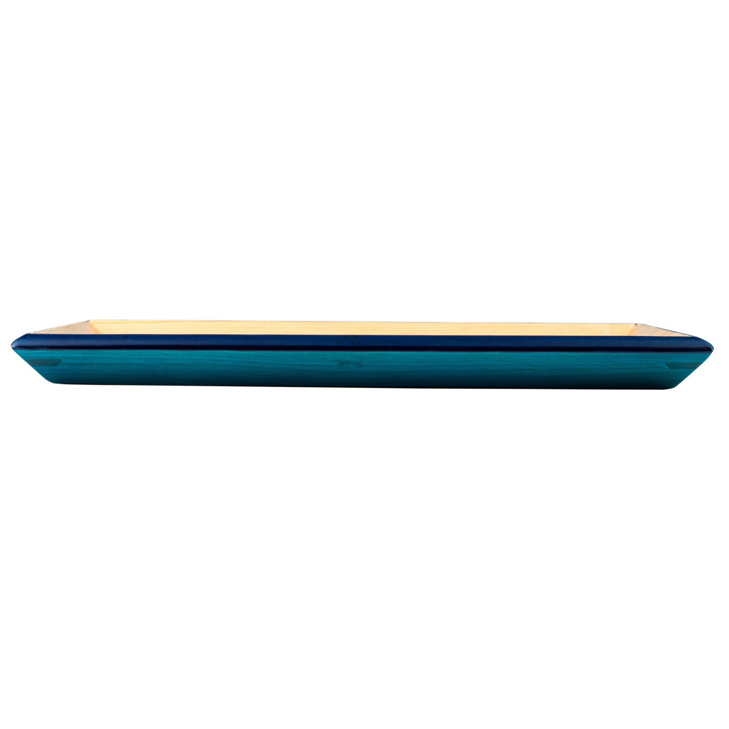 Premium Turquoise Japanese Wooden Tray side