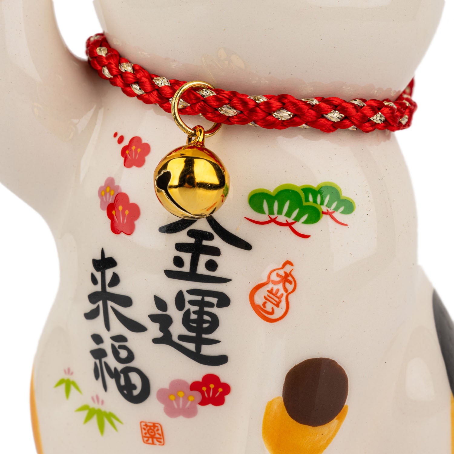 Prosperity Wish Japanese Lucky Cat detail