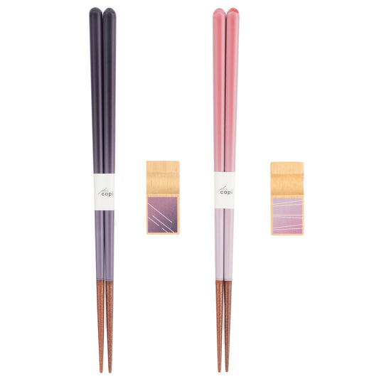 Purple and Pink Wonderful Mealtime Premium Chopstick Set