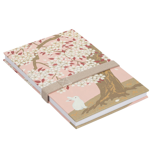 Rabbit and Cherry Blossom Japanese Stamp Book