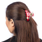 Red Cherry Blossom Japanese Hair Claw model side