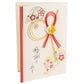 Red Floral Knot Japanese Thank You Card