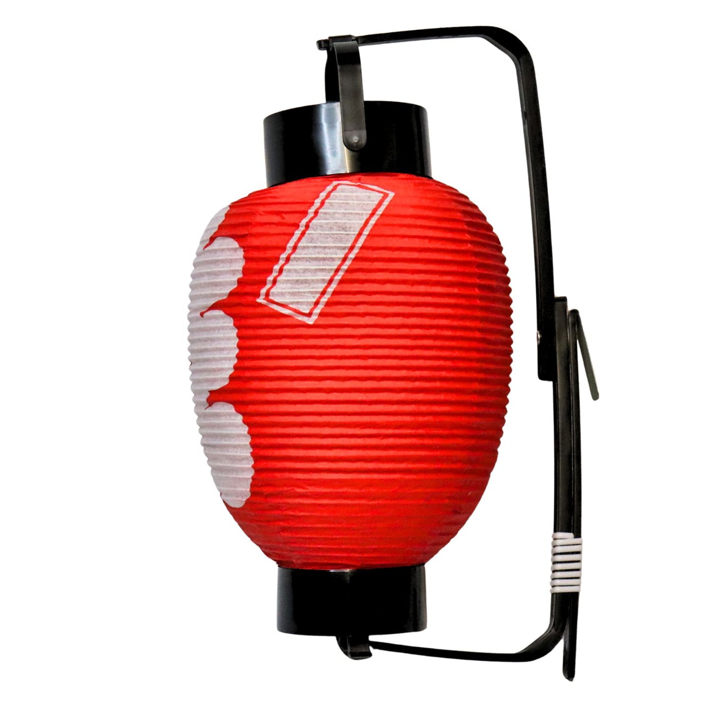Red Good Luck Japanese Paper Lantern right side