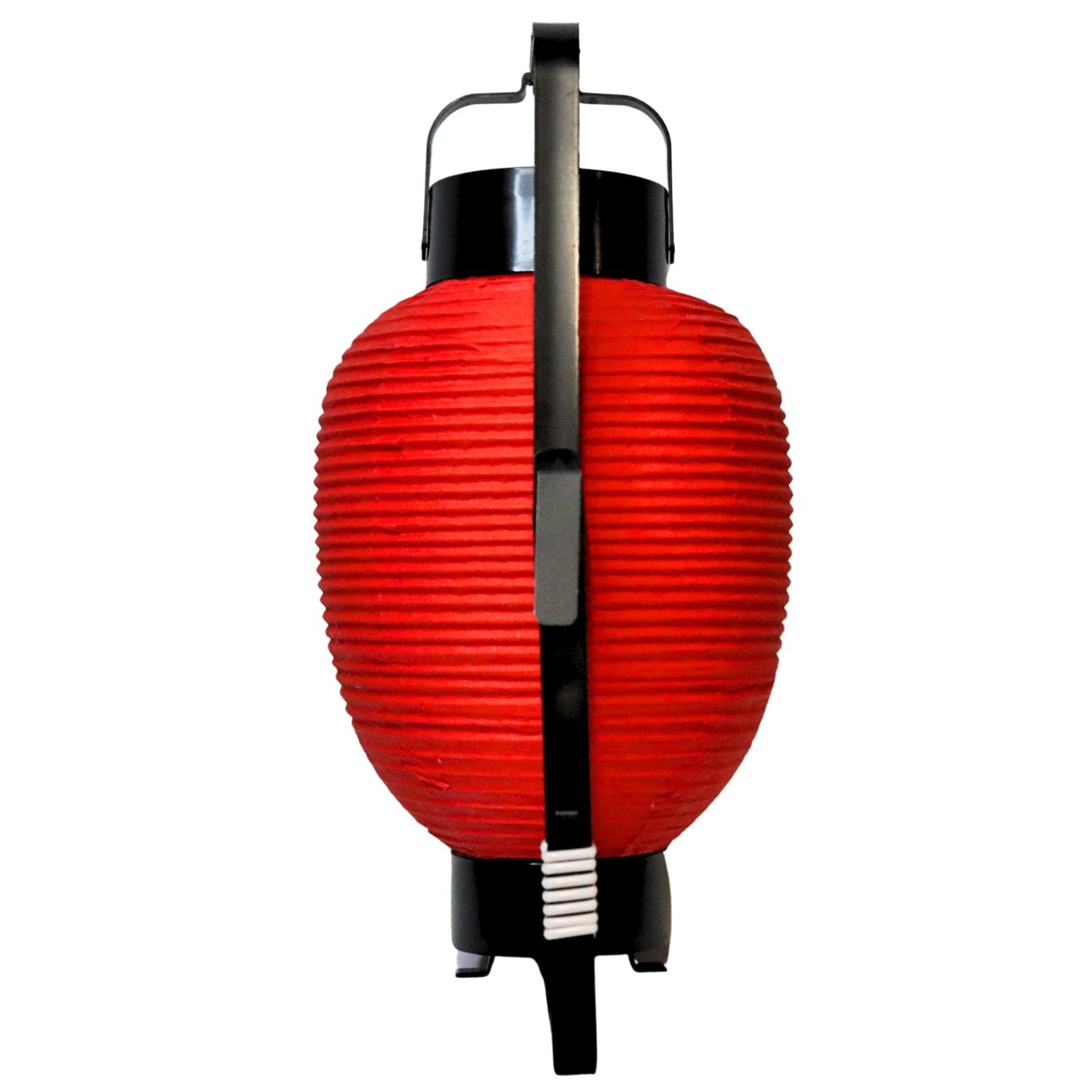 Red Good Luck Japanese Paper Lantern back
