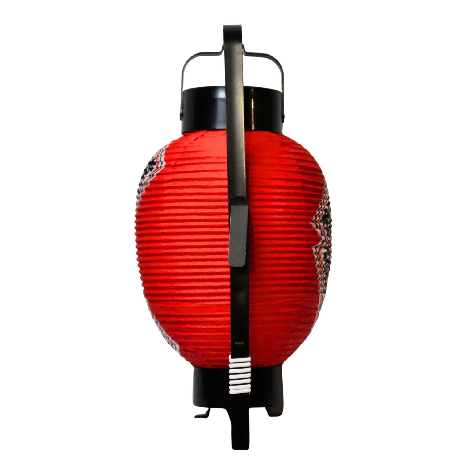 Red Keep Safe Japanese Paper Lantern back